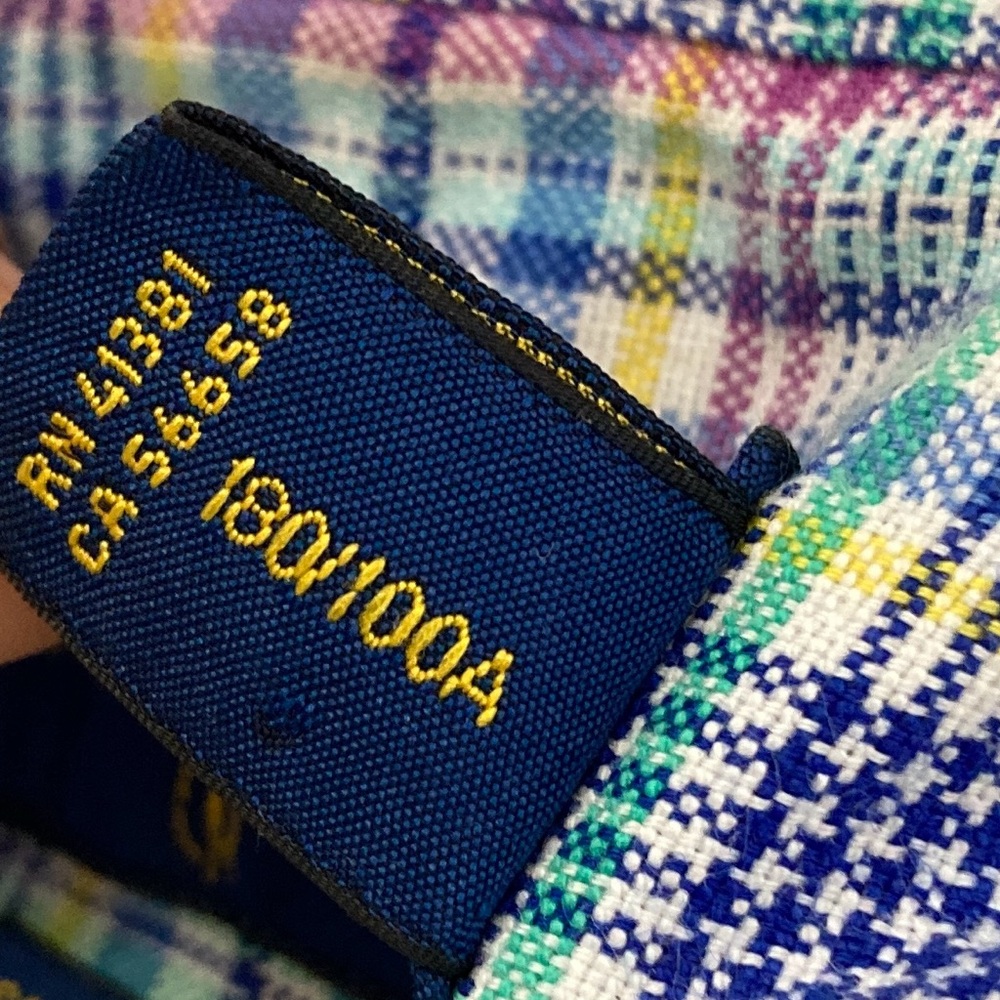Polo Ralph Lauren Classic Fit Oxford Button Down Shirt Plaid Colorful Mens L - Picture 15 of 16
